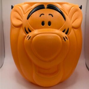 Vintage Disney Orange Tigger Halloween Candy Bucket